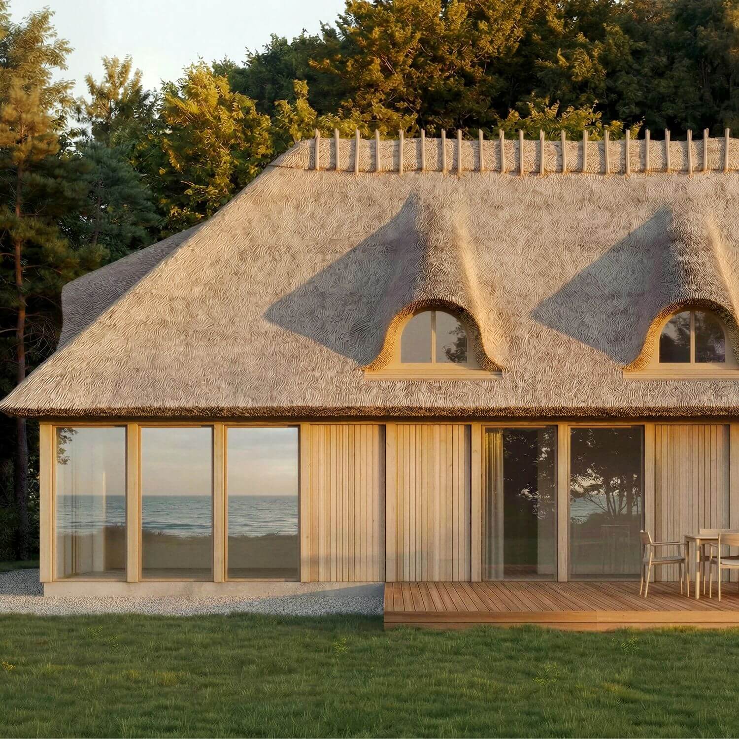 Julebækhus ved kysten